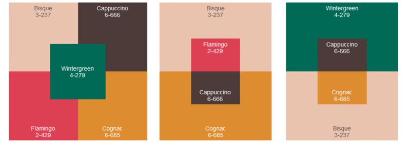 Winter trend color pairings