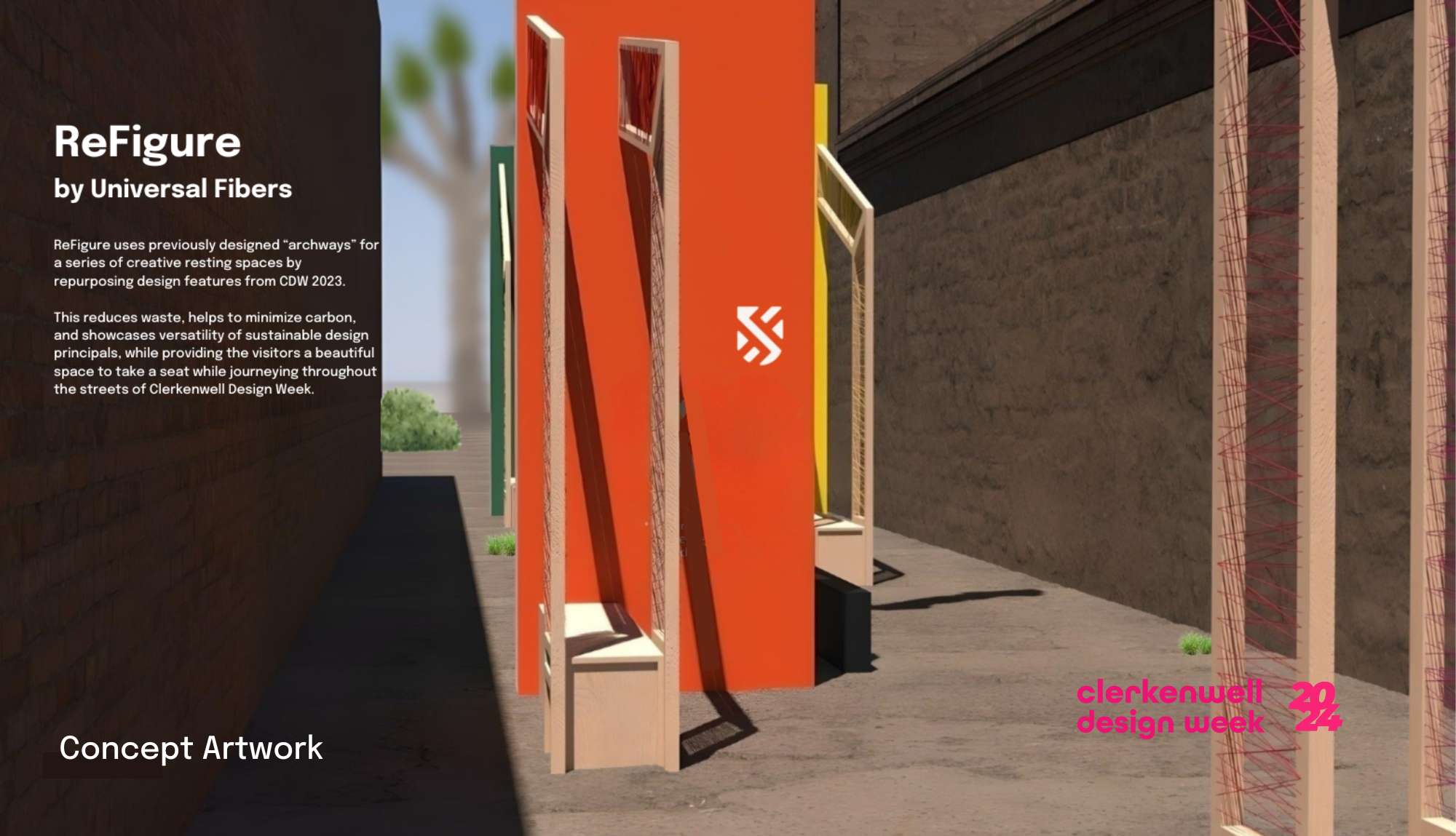 Universal Fibers CDW installation 24 concept Universal Fibers CDW installation 24 concept